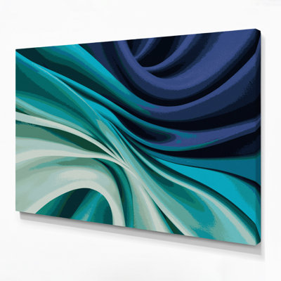 Gradient Abstract 44 Green Canvas Wall Art