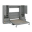 Queen Size Murphy Bed Wall Bed With Closet ,Drawers And Shelves-1482792083