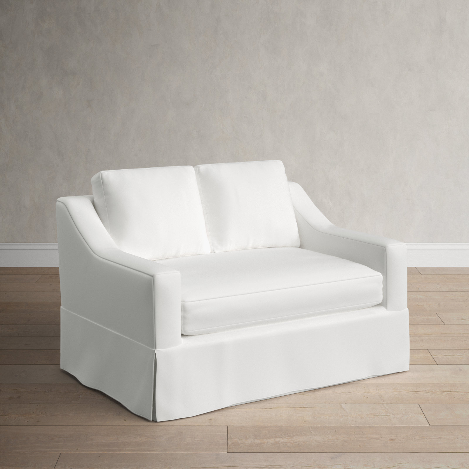 Cranbrook 55.5'' Upholstered Loveseat, Bayou Off White Canvas