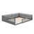 Irmtraut Wood Full Size Upholstered Platform Bed with Guardrail and Pillow-1542290509
