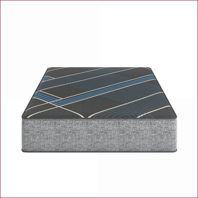 Matelas, Restonic TempaGel 13 po, confort moyen, grand lit | Mousse | Gris + bleu