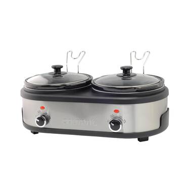 Courant 2.5 qt Double Slow Cooker - Stainless Steel