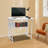 Foldable Computer Desk With Wheels-1674453551