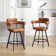 Rozie Swivel 26" Faux Leather Counter Stool