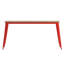 Table de restaurant commerciale en résine de polyester avec trou pour parasol 30 po x 60 po Guenot-1595980837