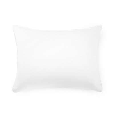 Plush White Goose Down Hypoallergenic Stomach Sleeper Pillow