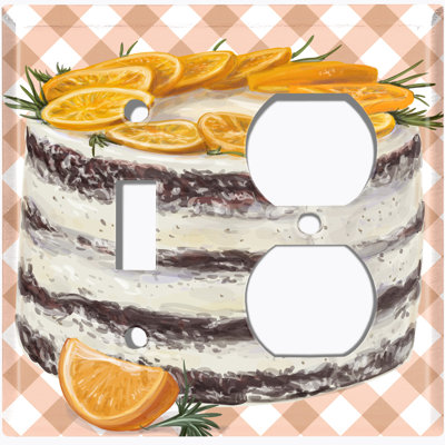 Patterned 2 - Gang Standard Combination Wall Plate