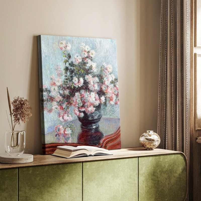 Imprimé floral rétro Cxxxi - galerie sur mesure, H 12 po x l 8 po