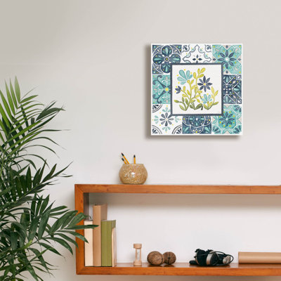 «Garden Getaway Patchwork 4» par Laura Marshall, art mural sur toile