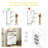  Fluted Hidden Shoe Storage Cabinet with 3 Flip Drawers