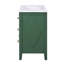 Armoire de salle de bain rétro avec lavabo en céramique, structure en bois massif, 3 tiroirs, vasque de rangement Hue-1199313907