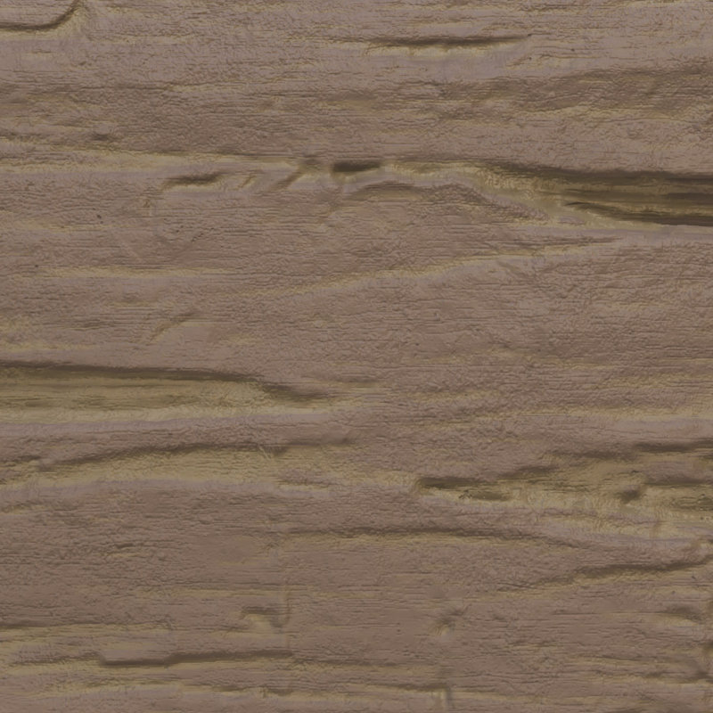 Rustic Taupe Hand Hewn Faux Wood L-Beam, 8ft