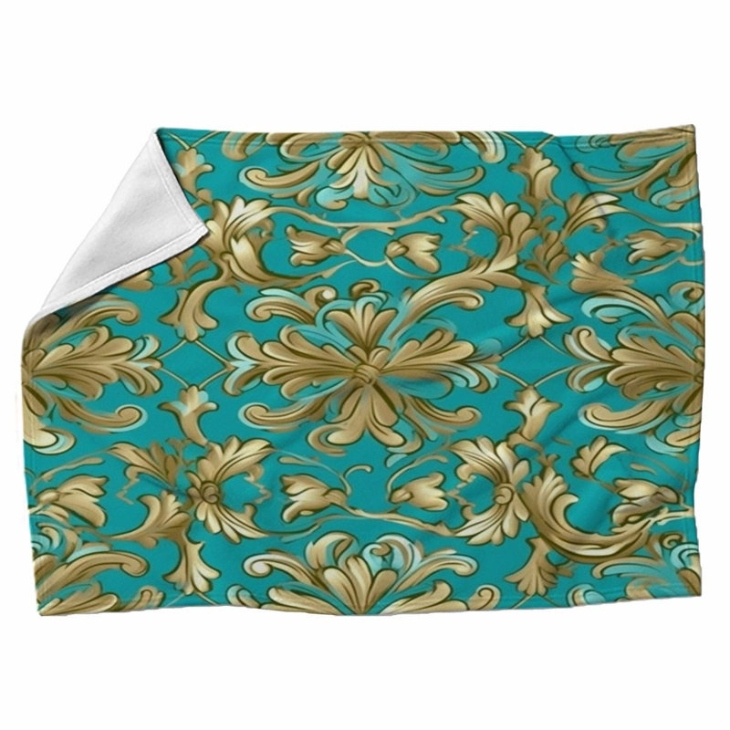 Machine Printed Throw Blanket, 51'' W x 60'' L