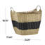 Panier de rangement deux tons Solana Seagrass