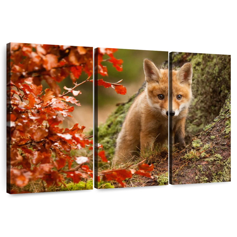 Fox Pup, 32" H x 50" W