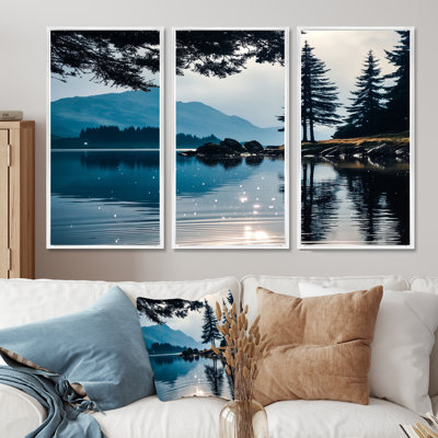 «Morning Lake Calm In Vancouver», ensemble d'art mural Vancouver