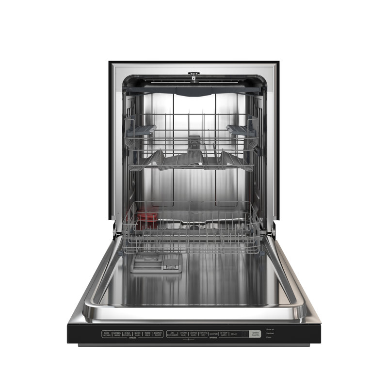 Ensemble de cuisine FORNO 3 pièces de qualité supérieure - gamme noire espresso 30 po Leonardo, réfrigérateur congélateur inférieur 31 po, lave-vaisselle encastré noir 24 po
