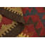 Tapis intérieur en laine rouge/beige 3 pi 2 po x 6 pi 5 po one-of-kind-noué la main Dardanelle
