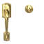Camelot Lower Half Handleset with Siena Door Knob (Deadbolt Sold Separately)-59673990-22334568