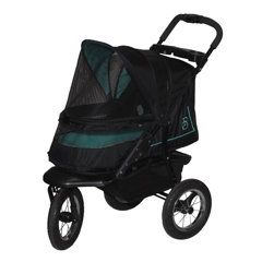 Pet Gear No-Zip NV Pet Stroller for Cats/Dogs, Easy Entry, Gel-Filled Tires, Plush Pad, Cover Incl.