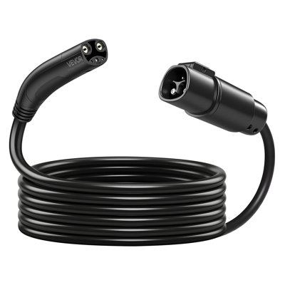 Câble d'extension pour chargeur électrique pour Tesla, 48Amp 21 pi Max 240V 11,52 kW avec prise NACS, cordon d'extension pour chargeur mobile / mural / de destination niveau 1/2 Tesla, modèle Y / X / 3 / S, sac de transport