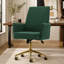 Fauteuil de bureau vibrant en velours à haut dossier avec massage lombaire et inclinaison réglable pour un confort ergonomique