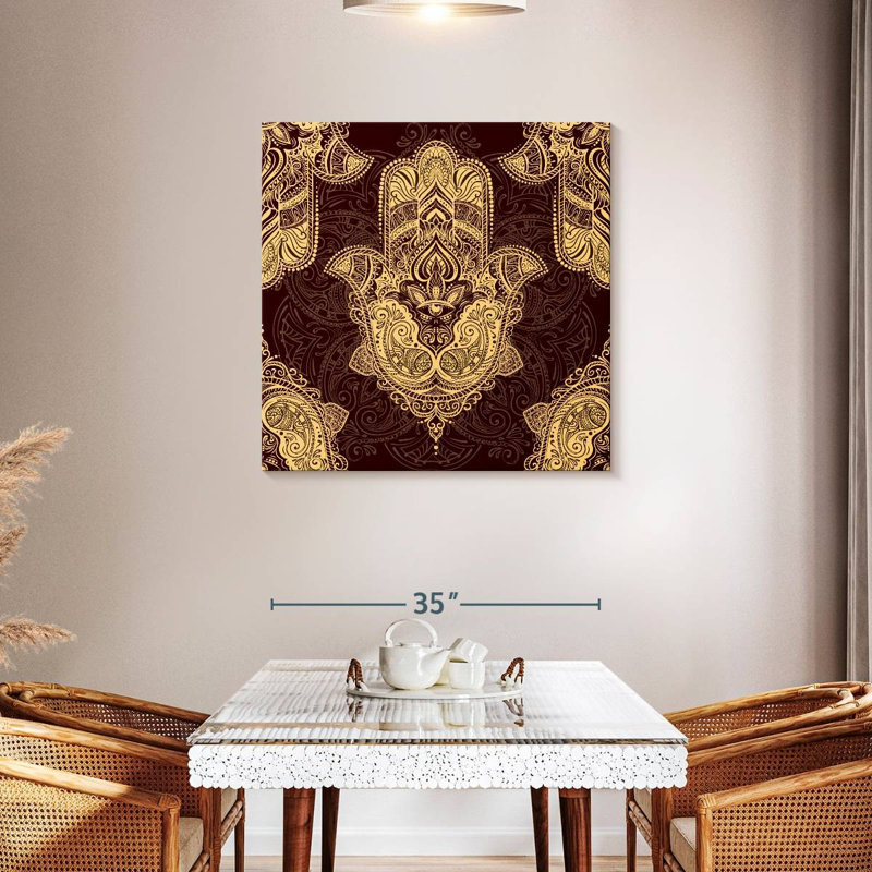 Kerrick Hamsa Symbol Pattern, 20" H x 20" W