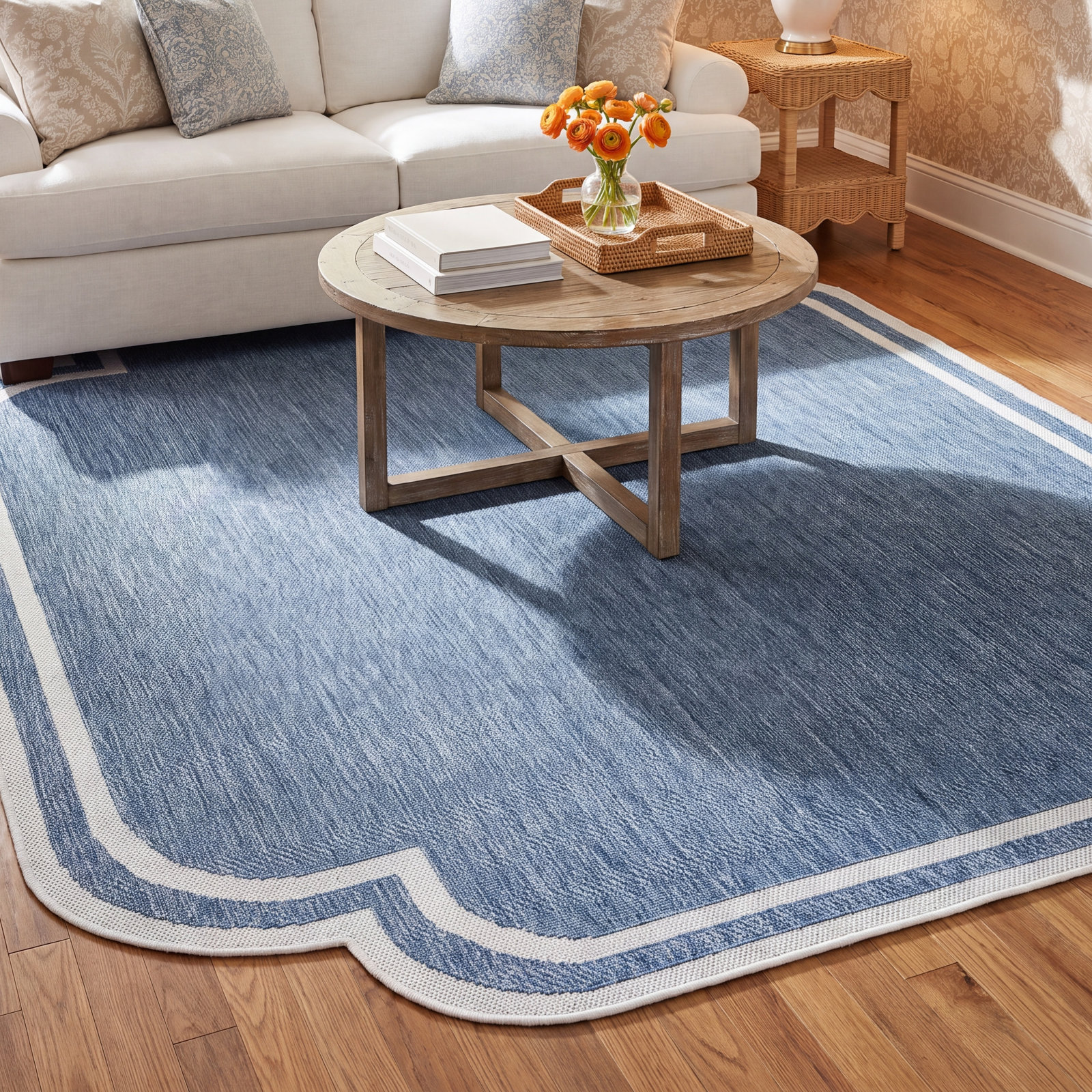 Machine Woven Area Rug, 6'7" x 9'