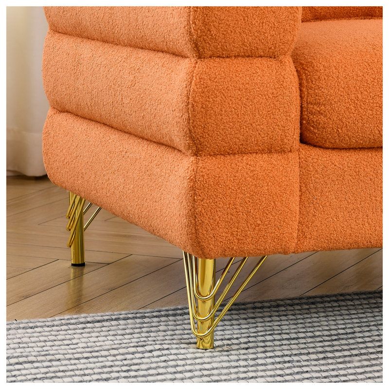 Canapé 60 po Streamline, Orange