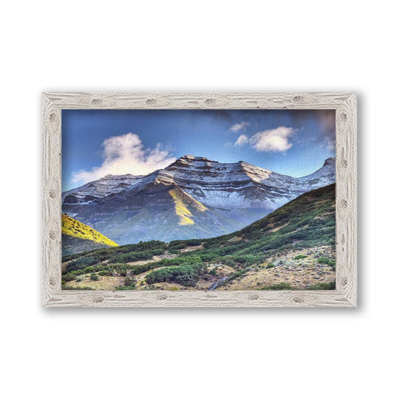 «First Snow Timpanogos» par Scott Barlow. Impression sur papier - Montée et encadrée, H 34 po x l 49 po