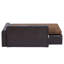 Canapé pour animaux de compagnie, canapé pour chiens de taille moyenne, canapé-lit en cuir souple, canapé pour chat avec chargement de 110 lb, noir-1194913977