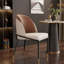 Ensemble de 2 chaises d'appoint rembourrées en cuir épais Melway-305034932