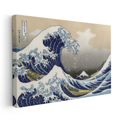 La grande vague à Kanagawa, 1829, reproduction d'art sur toile
