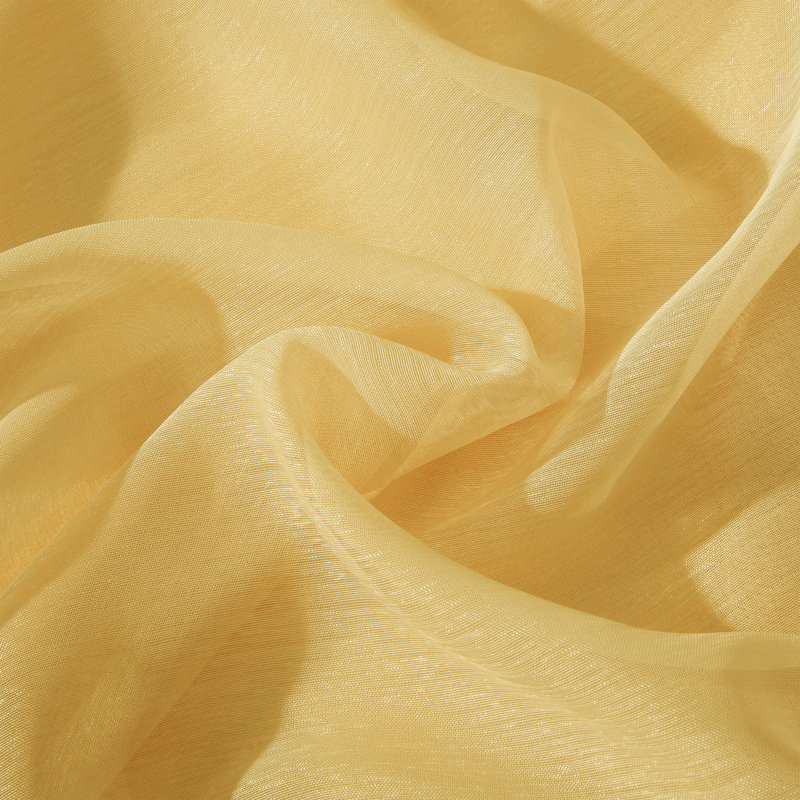 Sirmans Semi Sheer Curtain Pair, Gold