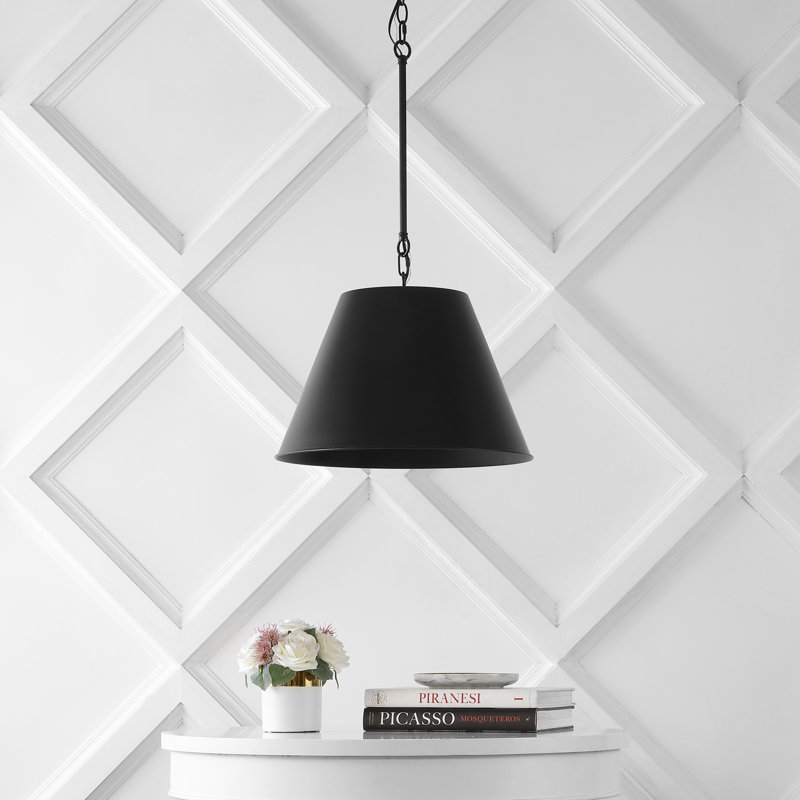 Luminaire suspendu 1 lumière à une cloche, H 92 po x l 18 po x P 18 po