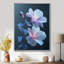 Rose rose et bleu, fleurs de pommier - Décoration murale fleur de pommier-1539704514-1539704515