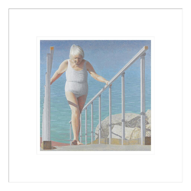 «A Woman on a Ramp» par Alex Colville - Impression sur toile, H 13,75 po x l 13,76 po