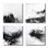 Black & Gray Gallery Wrapped Canvas Print by John Beard
