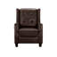 Fauteuil inclinable en cuir, bleu marine-188580322