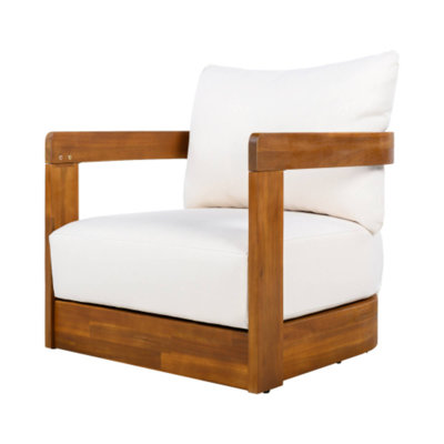 All-Weather Outdoor Club Chair Ideal For Deck Chats & Backyard Comfortable Rest Moments