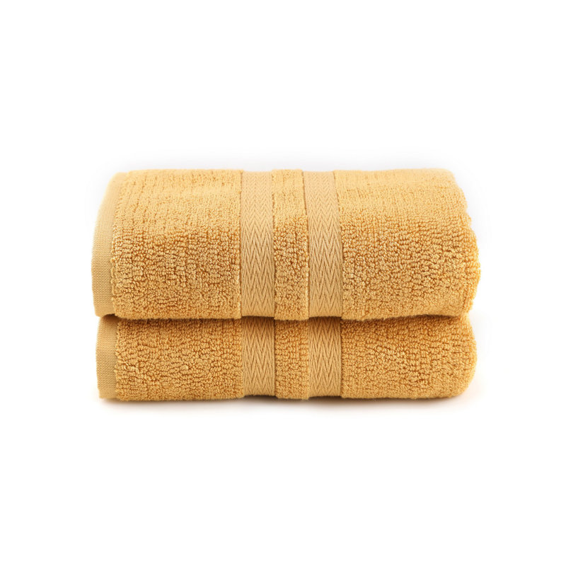 Ensemble de serviettes à main (2 pièces), Moutarde