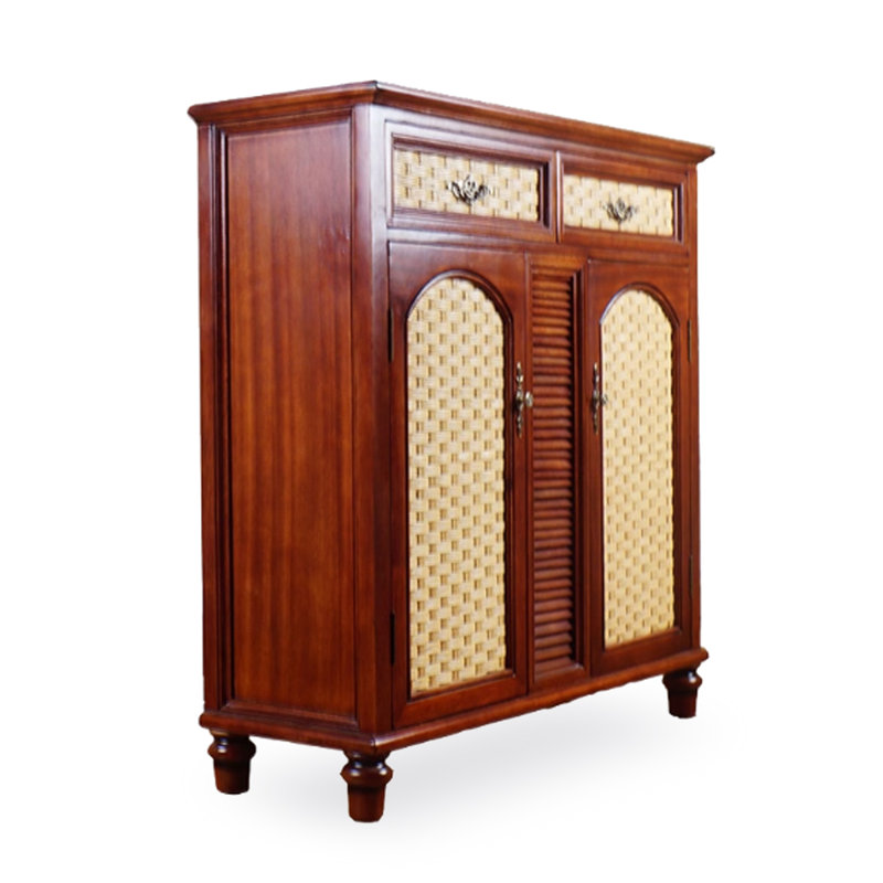 Banc de rangement en bois massif Cherry