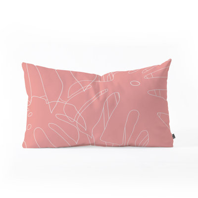 The Old Art Studio Monstera Lumbar Pillow