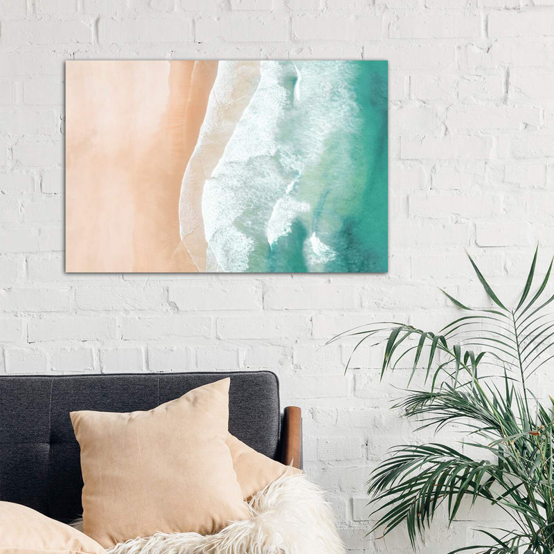 Aerial Sea by Sisi & Seb - Wrapped Canvas Print, 101.6 cm H x 66.04 cm W x 1.91 cm D