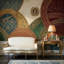 Décoration murale néo-classique en médaillon damassé amovible-1307835051-1307835048