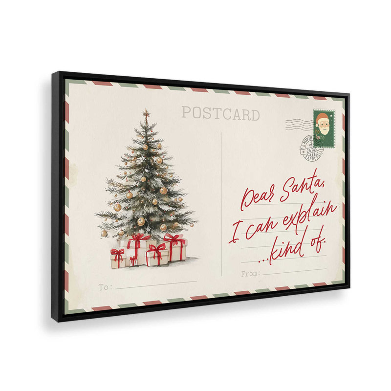 Impression sur toile, carte postale confession, H 12,75 po x l 18,75 po, Noir satiné