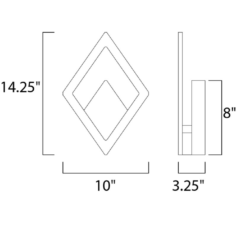 Sakil LED Wall Light, Bronze