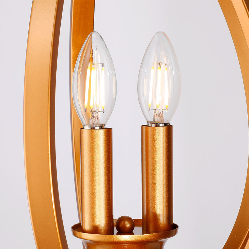 Luminaire suspendu géométrique à 3 lumières Cladinoro, Or