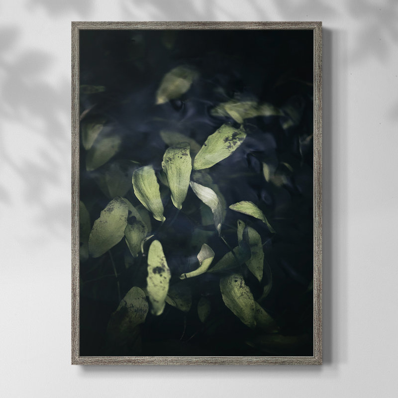 Dramatic Foliage II Framed Print - Solid Wood, 15" H x 12" W
