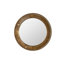 Miroir mural rond 31,3 po texturé or